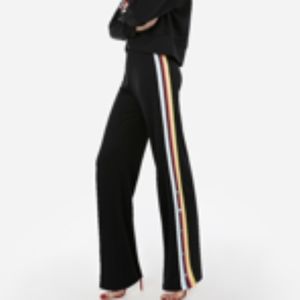 Express high waisted varsity track pants